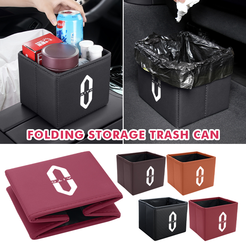 Car Trash Can Foldable Garbage - огляд і ціна Waterproof Car Trash Can With Lid