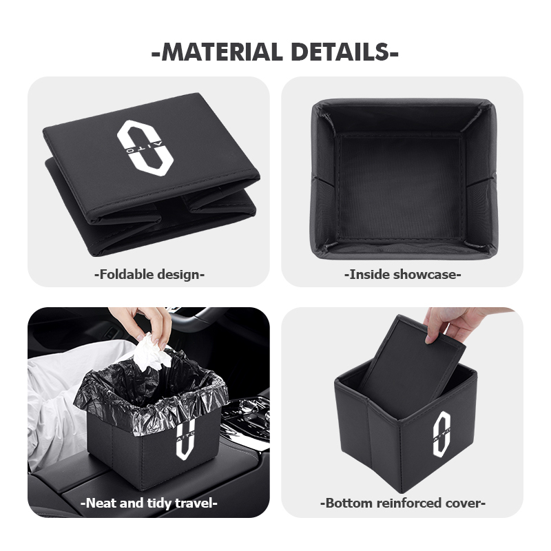 Car Trash Can Foldable Garbage - огляд і ціна Waterproof Car Trash Can With Lid