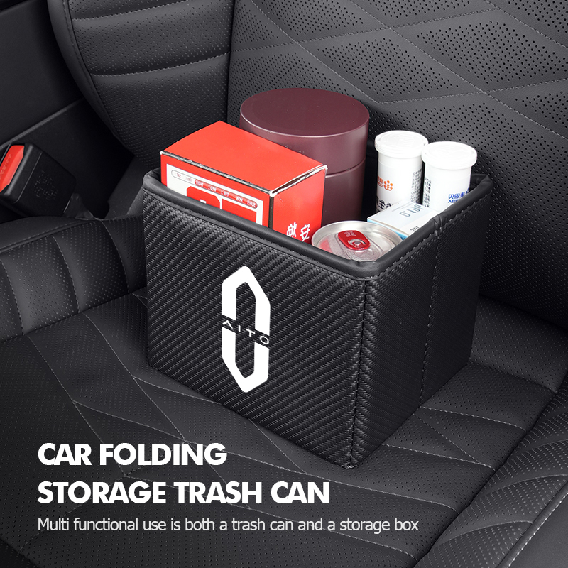 Car Trash Can Foldable Garbage - огляд і ціна Waterproof Car Trash Can With Lid