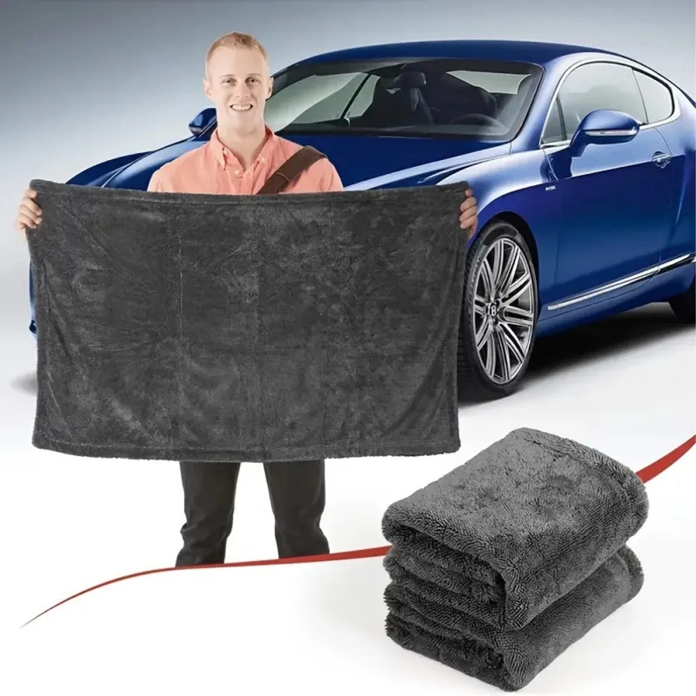 Oversized Dark Gray Car Microf - огляд і ціна Microfiber Car Drying Towel Super Absorbent
