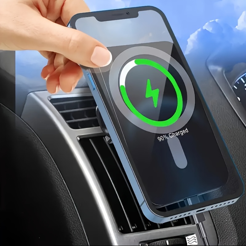 15W Magnetic Car Wireless Char - огляд і ціна Wireless Car Charger Mount Fast Charging