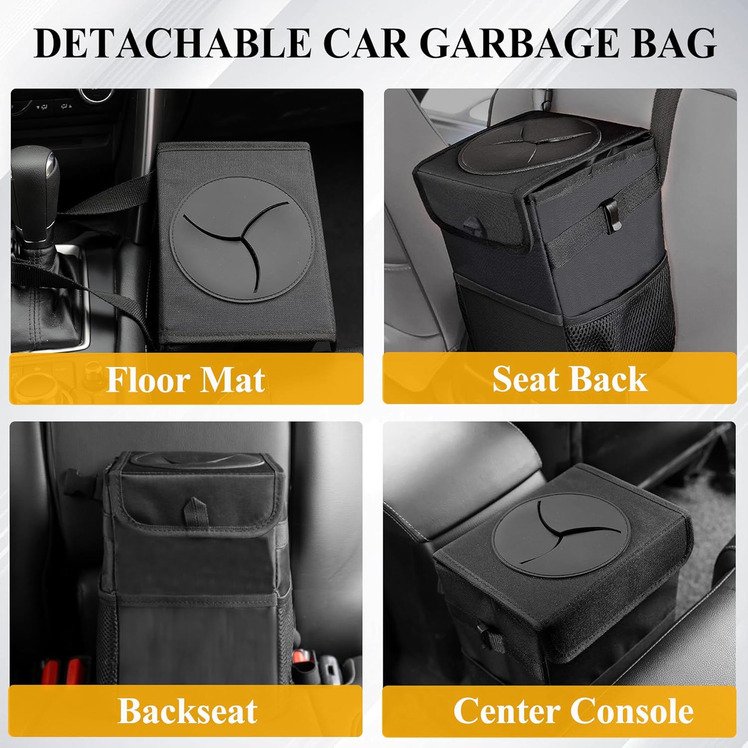 3-in-1 Car Trash Can with Lid  - огляд і ціна Waterproof Car Trash Can With Lid