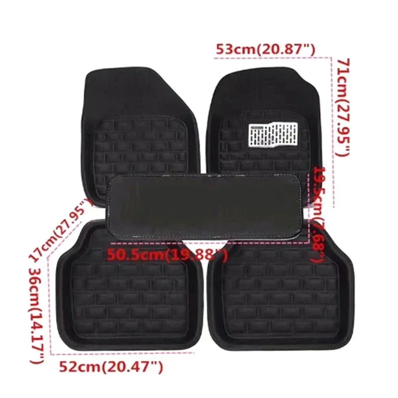 NEW Luxury Leather Car Floor M - огляд і ціна Car Floor Mats Universal Waterproof Leather