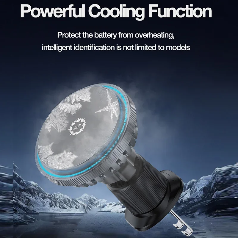 Ice Cooling Magnetic Car Wirel - огляд і ціна Wireless Car Charger Mount Fast Charging