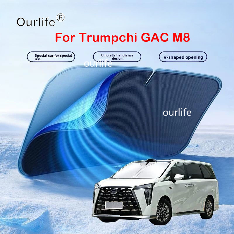 For GAC Trumpchi M8 2026 2025  - огляд і ціна Car Sunshade Windshield Umbrella Foldable