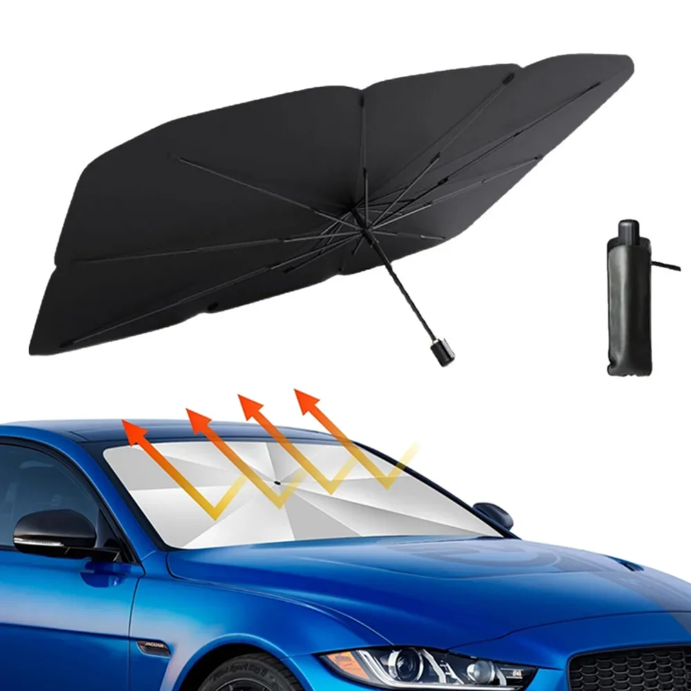 Portable Car Sun Shade Umbrell - огляд і ціна Car Sunshade Windshield Umbrella Foldable