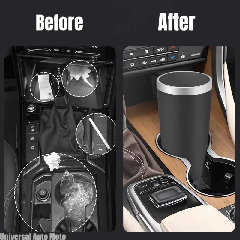 Mini ABS Car Trash Can Leakpro - огляд і ціна Waterproof Car Trash Can With Lid