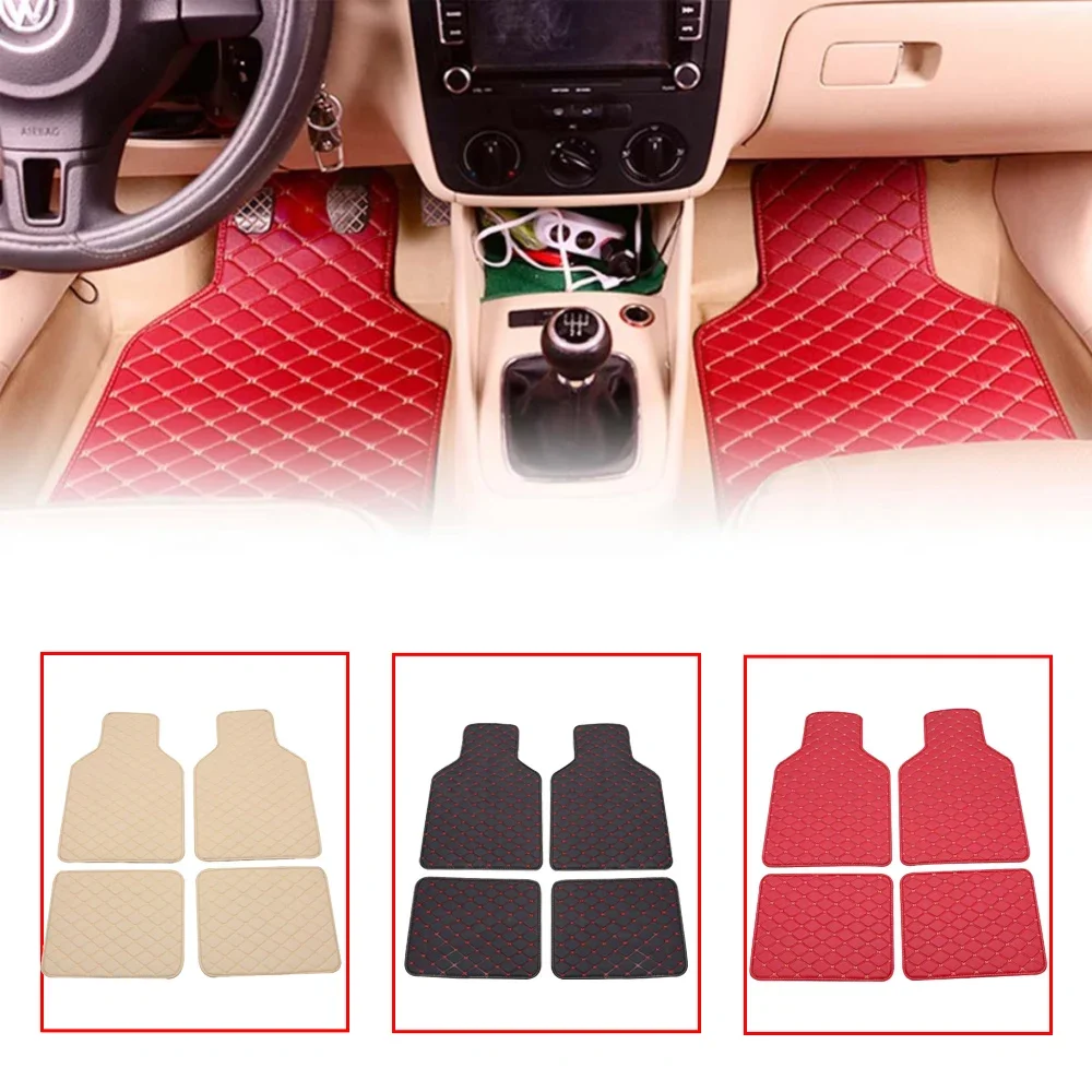 Car Floor Mats 4PCS Universal  - огляд і ціна Car Floor Mats Universal Waterproof Leather