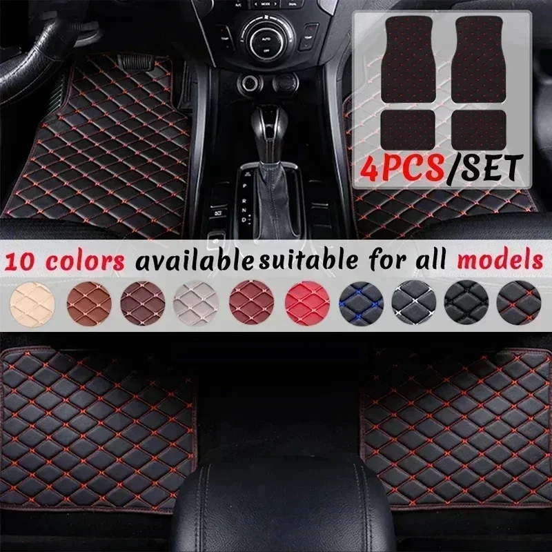 Car Floor Mats 4PCS Universal  - огляд і ціна Car Floor Mats Universal Waterproof Leather