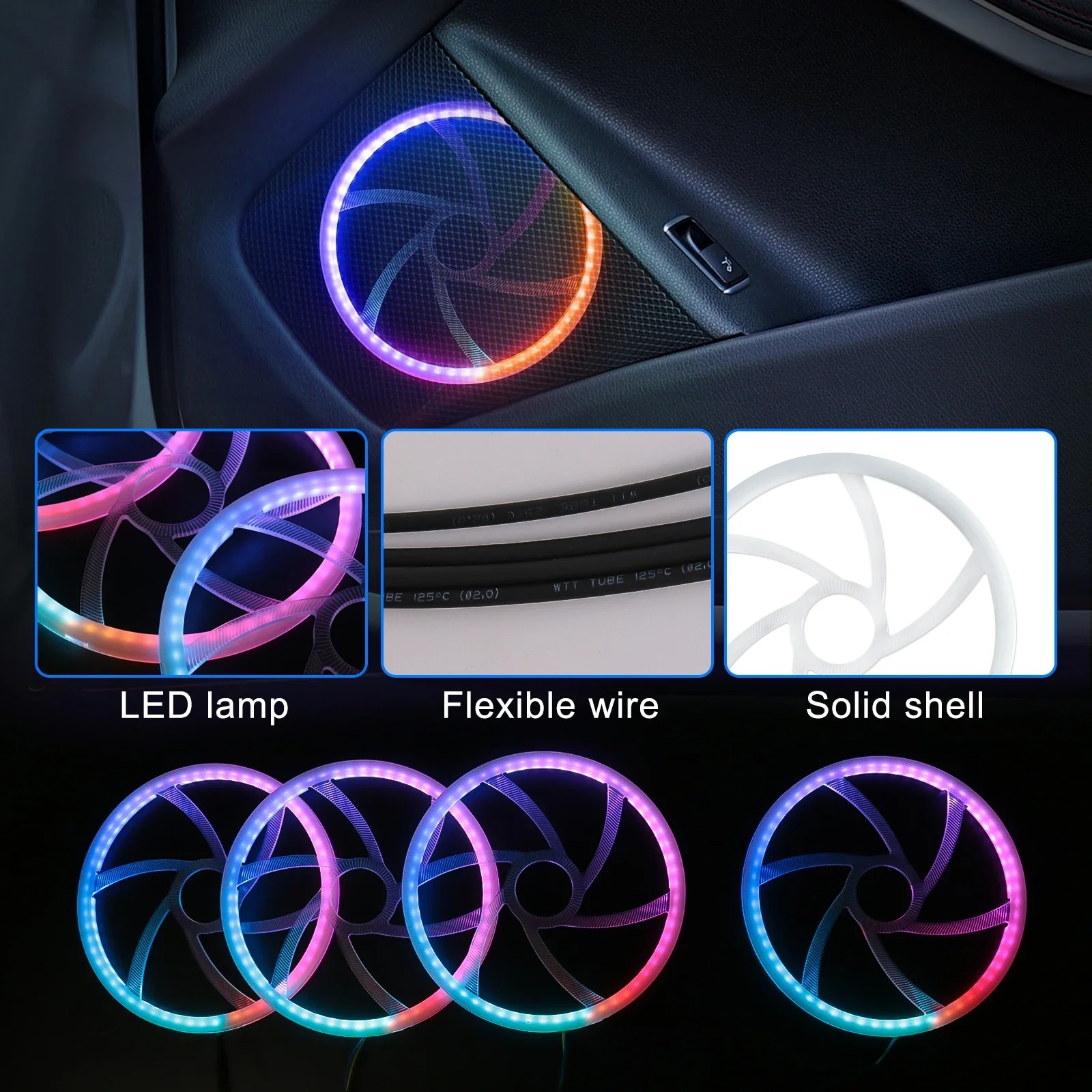 22 in 1 Premium Automotive LED - огляд і ціна Led Ambient Interior Car Lights App Control