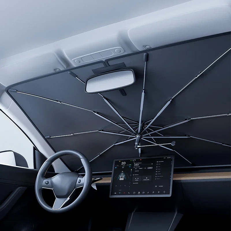 Car Umbrella Windshield Sunsha - огляд і ціна Car Sunshade Windshield Umbrella Foldable