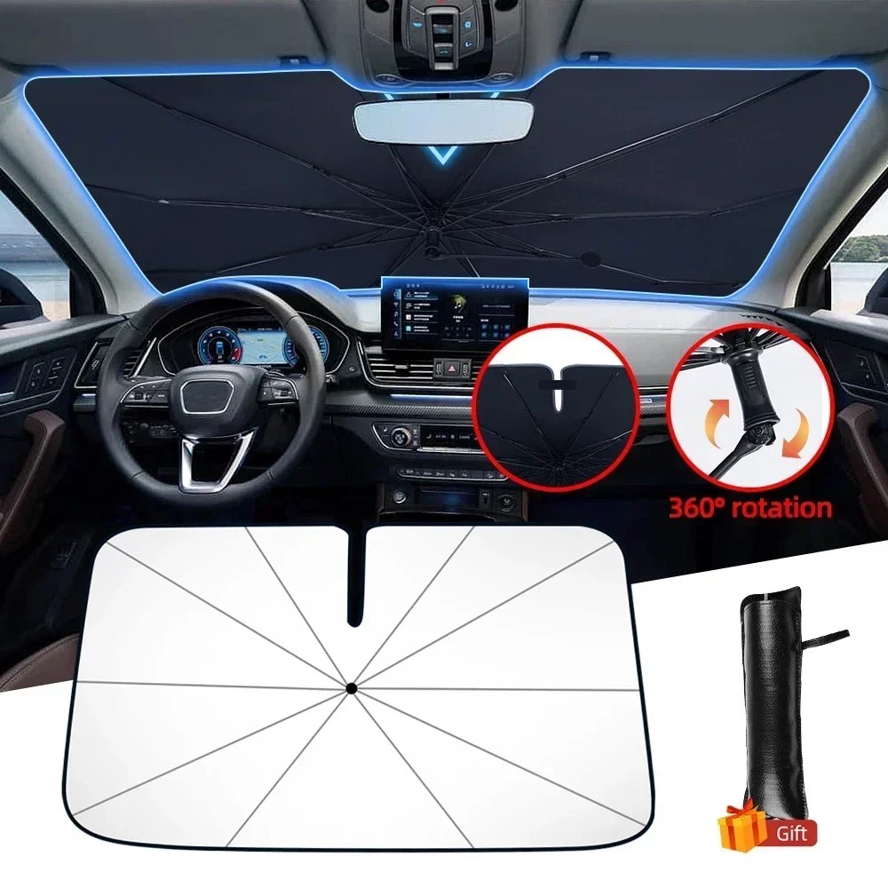 Car Umbrella Windshield Sunsha - огляд і ціна Car Sunshade Windshield Umbrella Foldable